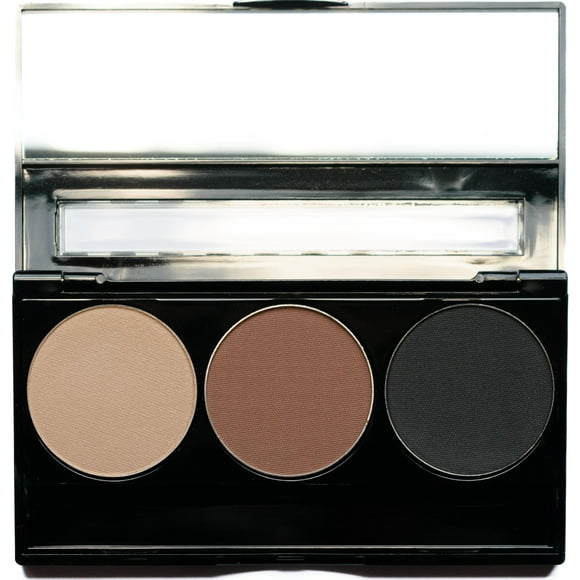 Paleta de sombras de ojos Pure Ziva, negro mate, marrón medio, blanco roto