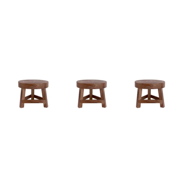 Speravity Taburetes bajos de madera, banco pequeño, soporte para plantas, soporte para maceta de interior y exterior, estante moderno para Type1 NO1