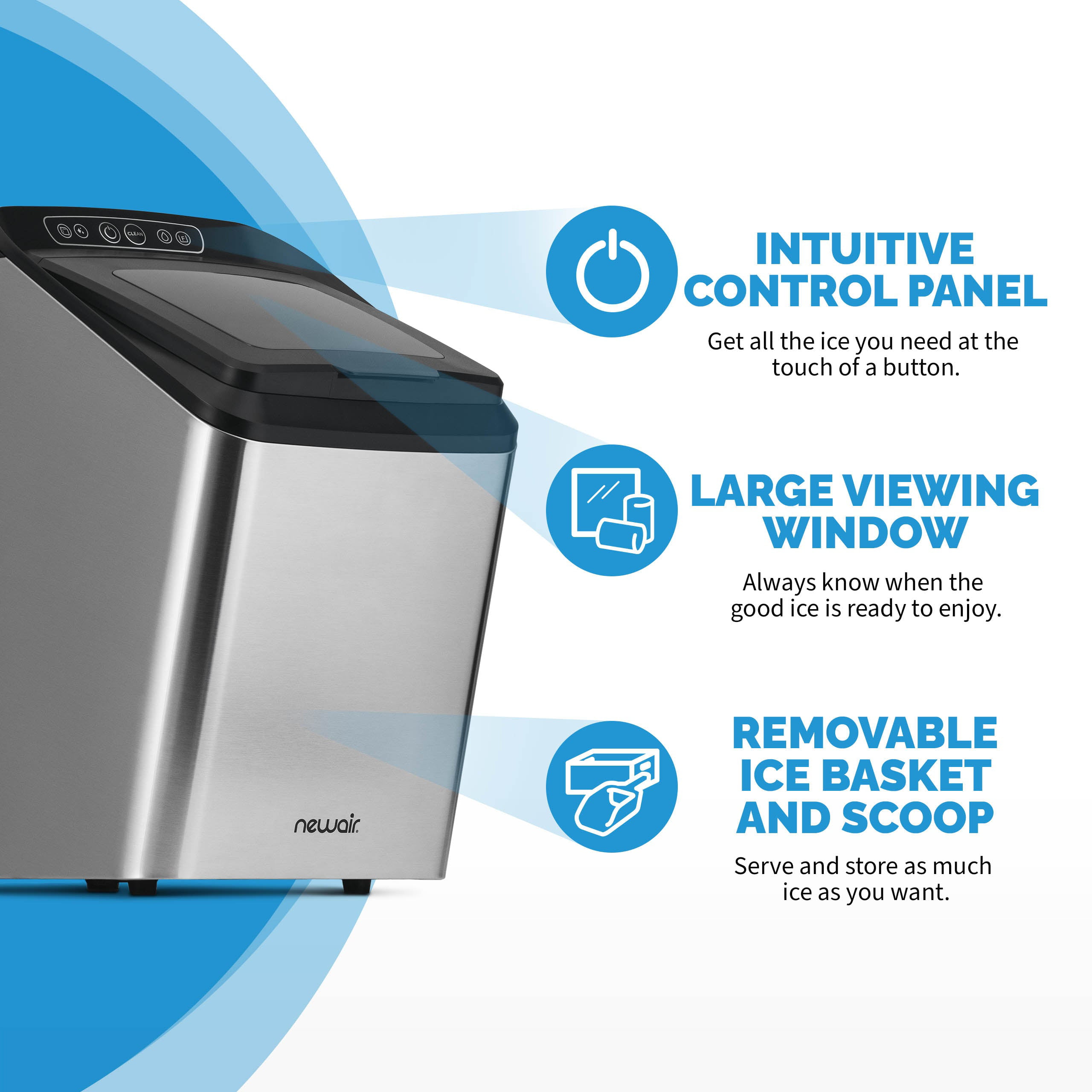 NewAir Nugget 30lb Ice Maker - Premium Chewable Ice at HOME in Minutes!  #NuggetICE 