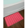 thumbnail image 2 of Anchor Bath Mat, Pattern with Symmetric Nautical Items Ocean Themed Print Marine Life, Plush Bathroom Decor Mat with Non Slip Backing, 29.5" X 17.5", Dark Coral Indigo White, by Ambesonne, 2 of 2