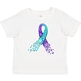 thumbnail image 3 of Inktastic Suicide Prevention Ribbon with Blue and Purple Hearts Boys or Girls Baby T-Shirt, 3 of 5