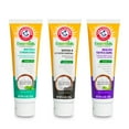 thumbnail image 4 of (2 pack) ARM & HAMMER Essentials Fluoride-Free Toothpaste Whiten + Activated Charcoal-One  4.3oz Tube, Clean Mint- 100% Natural Baking Soda, 4 of 12