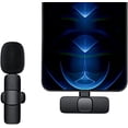 thumbnail image 2 of Micrófono inalámbrico Plug Play, micrófono Lavalier inalámbrico, micrófono de solapa para TEPY-C/iPhone, micrófono de grabación para Vlog oso de fresa  Electrónica, 2 of 4