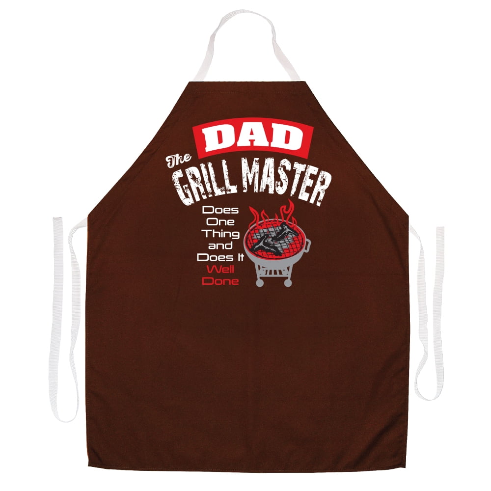 Dad the Grill Master Aprons by LA Imprints Novelty Gift Kitchen Bar