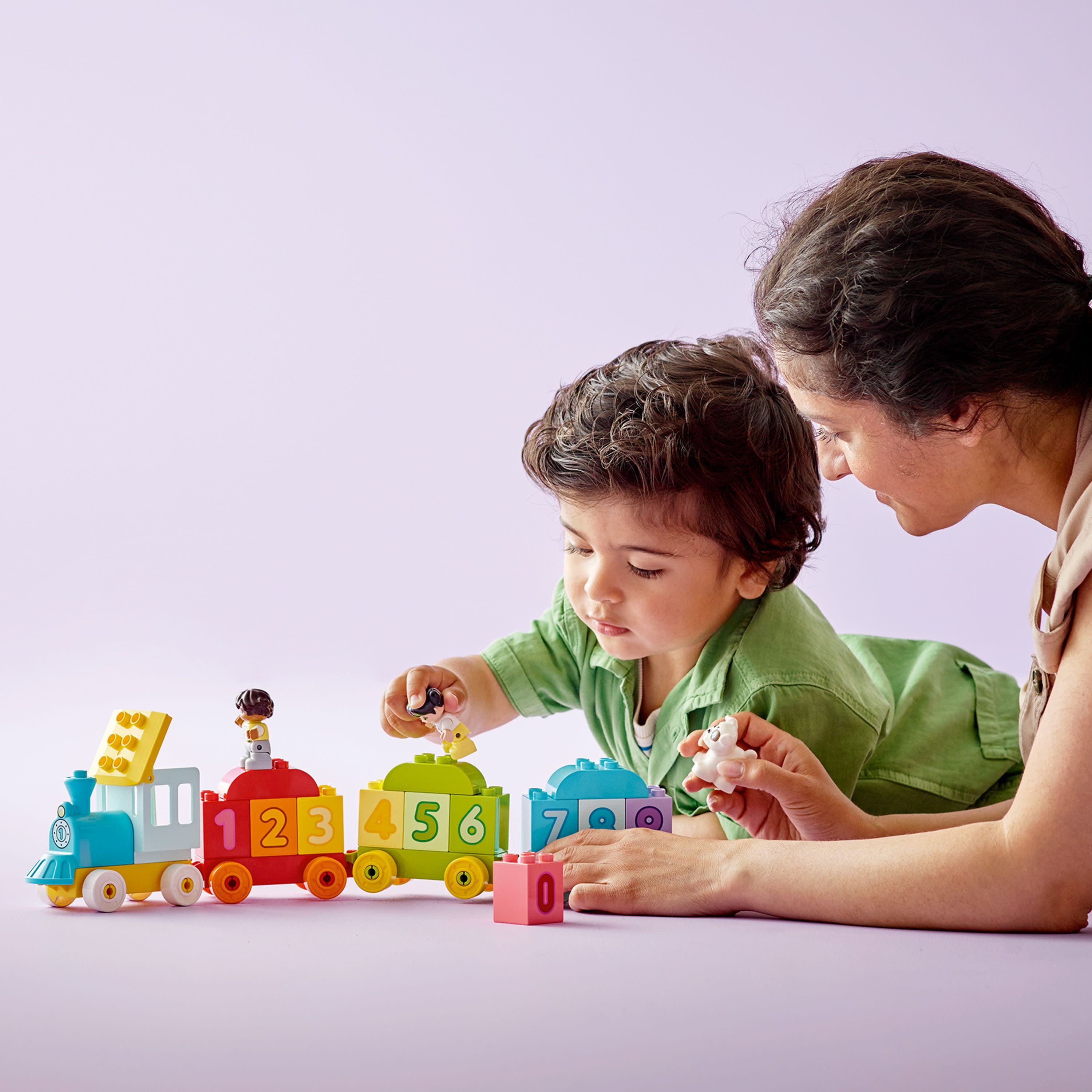 LEGO Duplo My First Il Treno dei Numeri, Giochi Educativi Didattici, Grandi  Mattoncini Numerati, Giocattolo per Bambino e Bambina di 1.5+ Anni, 10847 –  Giochi e Prodotti per l'Età Evolutiva