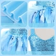 thumbnail image 3 of Girls Halloween Dress, Girls Sequin Party Dress Pleated A-Line Tank Top Sparkly Glitter Outfit for Wedding Birthday Evening Celebration Ages 2-12, Halloween Gifts, 3 of 3