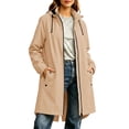thumbnail image 3 of QQZ Long Tunic Oversized Hooded Zip Up Cardigan For Women, Long Sleeve Wind Resistant Cardigan Sweaters For Women, Lightweight Fall Outfits For Travel Business Casual Outdoor Daily Wear, 3 of 8