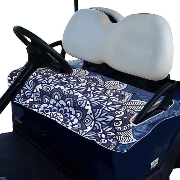 Golf Cart Seat Covers, Universal Golf Cart Seat Towel Blanket for Yamaha, EZGO, Club Car, Icon and More 2-Seat Carts, 100% Microfiber Keeps Seat Comfortable and Clean