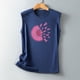 thumbnail image 4 of Moda casual mujer sin mangas impreso damas cuello redondo blusas tops camiseta Fridja gh4275, 4 of 5
