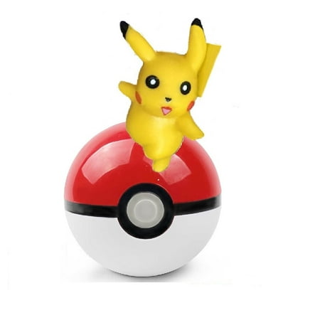 Pok?mon Go Pok? Ball with Pikachu Mini Toy Anime Action Figure - Non-Retail (Top Best Anime Characters)