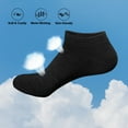 thumbnail image 7 of FITDON 6 Pairs Trainer Socks for Women and Men, Non Slip Ankle Socks Low Cut Cotton Liner Socks,Black, 7 of 7