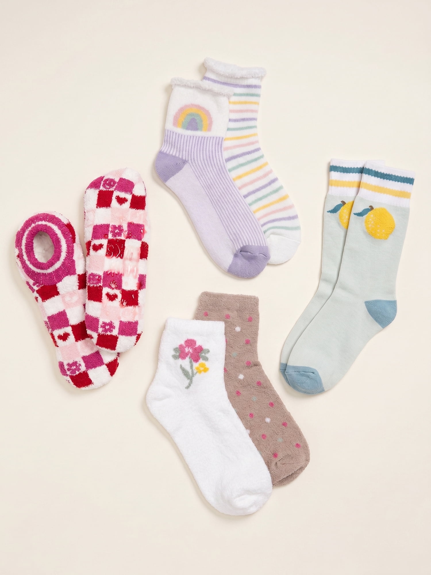 MUK LUKS Women's Cozy Novelty Socks, 2-Pack