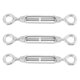 thumbnail image 2 of M4 Stainless Steel 304 Eye & Eye Turnbuckle Wire Rope Tension (5Pcs), 2 of 5
