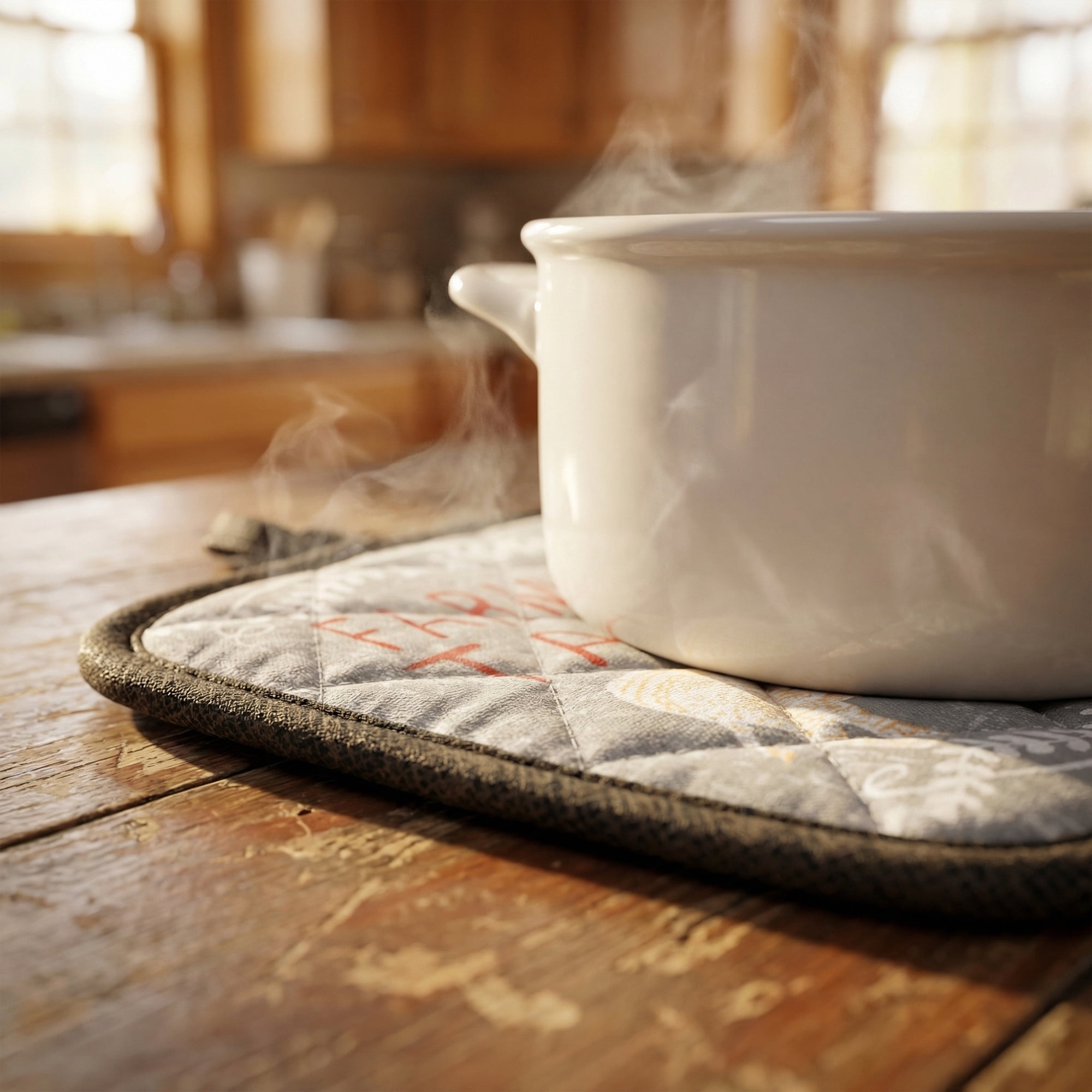 Unique Bargains 2 Pcs Pot Holders, Heat Resistant Trivets for Baking Cow 6.5"x7.9"