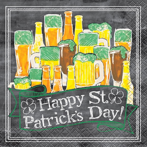 Happy Saint Patrick's Day Beverage Napkins, 16ct