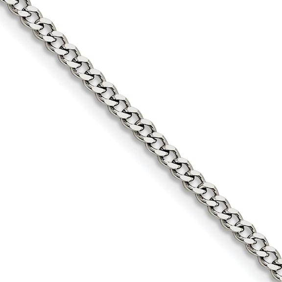 Chisel Stainless Steel 3.0mm 30in Curb Chain Necklace