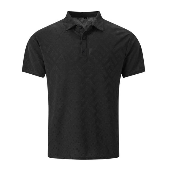 CaiJunJia George Polo Shirt,Men's Polo Shirts Short Sleeve Cotton Pique Button Classic Fit Casual T-Shirt Performance Golf Shirts