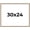 Liscio Argeto, variant on 30x24 Frame Silver Real Wood Picture Frame Width 0.75 inches | Interior Frame Depth 0.5 inches |