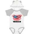 thumbnail image 3 of Inktastic Merica Pig Boys or Girls Baby Bodysuit, 3 of 5