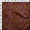 thumbnail image 4 of oneOone Cotton Cambric Maroon Fabric Halloween Dress Material Fabric Print Fabric By The Yard 42 Inch Wide, 4 of 4