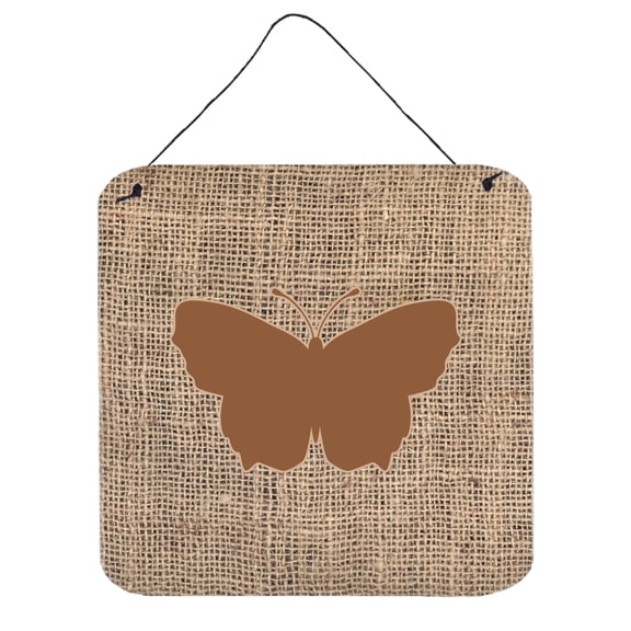 Butterfly Burlap and Brown BB1045 Wall or Door Hanging Prints