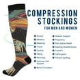 thumbnail image 2 of FORMRS Womens Knee High Socks Casual Long Thick Travel Daily Wear, 2 Pairs, Black Skeleton, 2 of 6