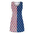 thumbnail image 5 of Mini vestido informal sin mangas con estampado de cuello en V para mujer a la moda Fridja  hjkh6467, 5 of 5