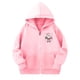 thumbnail image 5 of Sudadera deportiva informal con estampado degradado para niños y niñas, cuello redondo, manga larga, poliéster, 5 of 6