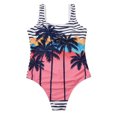 thumbnail image 1 of Trajes de baño siameses sin espalda con estampado floral para mujer Conjunto de ropa de playa con estampado de bikini Fridja  nalpqowj54064, 1 of 8