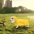 thumbnail image 2 of Chubasquero para perros con capucha, poncho impermeable para perros con orificio para correa, chaqueta impermeable para perros pequeños, medianos y grandes, talla 7XL, 2 of 9