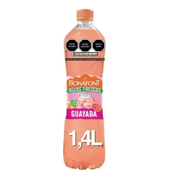 Agua saborizada Bonafont Aguas Frescas guayaba 1.4 l
