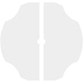 thumbnail image 4 of 36"OD x 2"ID x 12 1/2"C x 1"P Percival Architectural Grade PVC Contemporary Ceiling Medallion, Two Piece, 4 of 11