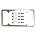 thumbnail image 2 of Slim 4 Holes Style Polish Mirror Stainless Steel License Plate Frame with Aluminum Screw Cap, 2 of 8