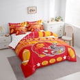 thumbnail image 2 of Erosebridal Kids Boys Football 7 Pieces Comforter Sets Twin Size,Kansas Bedding Set For All Season,Gifts For Football Fans,Football City Bed In A Bag With Comforter Sheets, 2 of 5