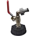 thumbnail image 2 of Adaptador de tanque de grifo Adaptador de drenaje de grado alimenticio para grifo de tanque de latón de 1/2 ER, 2 of 5