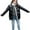 Black, variant on Hvyesh Winter Shiny Puffer Jacket for Women Zipper Stand Collar Padded Jackets Warm Long Sleeve Coats Outwear Loose Windproof Puffer Coats