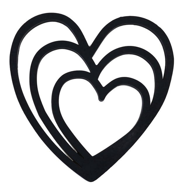 Coofit Trivet Mat Silicone Heart Cute Thick Heat Insulation Bowl Coaster Pot Holder Mat