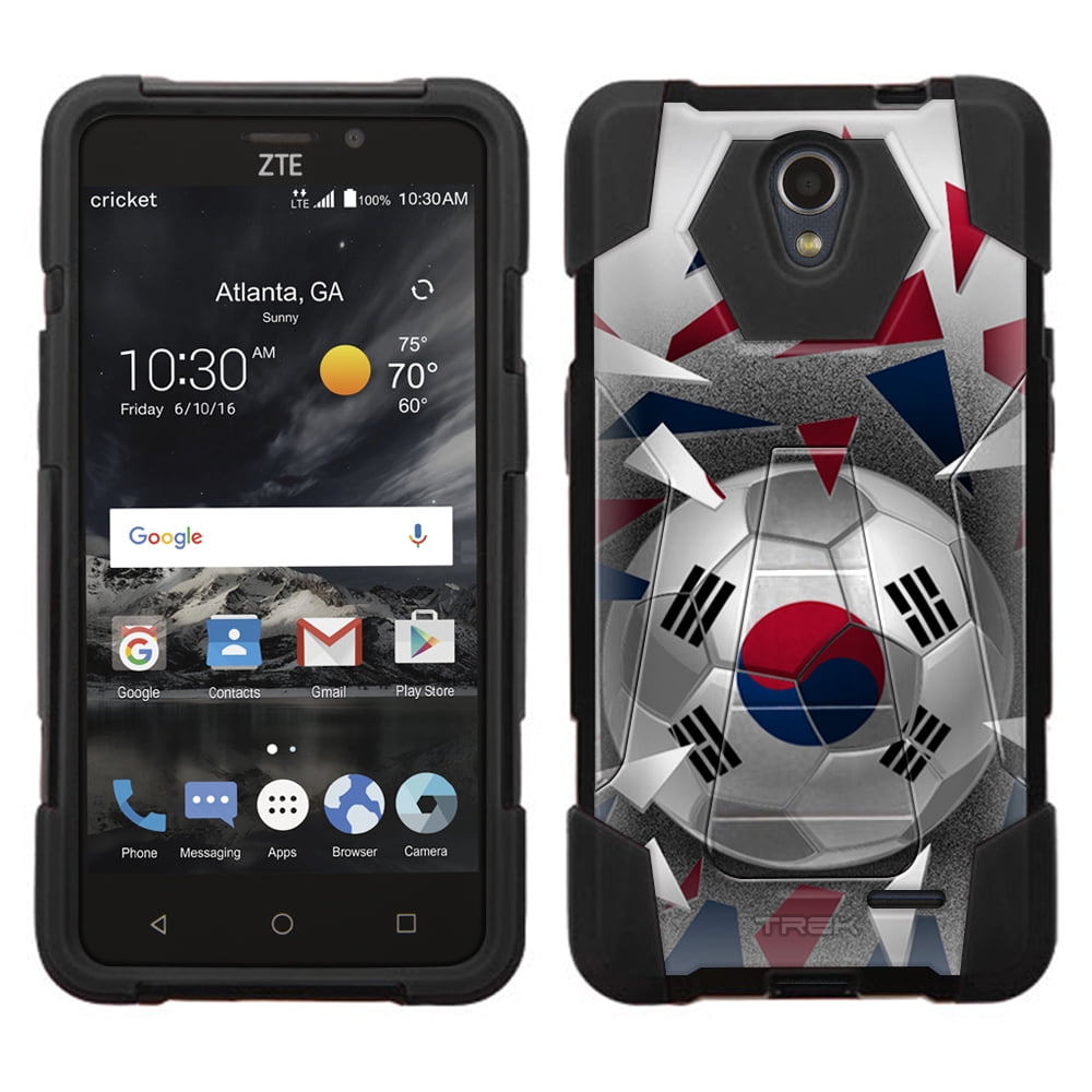 ZTE Maven 2 Hybrid Stand Case Soccer Ball Korea Flag by Trek Media Group