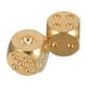 thumbnail image 3 of BRIGHTFUFU 2 dados de metal macizo de latón de 15 x 15 x 15 mm, tamiz de mahjong, suministros para pub y bar., 3 of 7