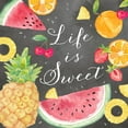 thumbnail image 2 of Coulter, Cynthia 26x26 White Modern Wood Framed Museum Art Print Titled - Fresh Fruit Sentiment black I-Sweet, 2 of 4