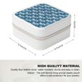 thumbnail image 2 of Autua Blue and White Pattern Christmas Gifts Jewelry Box, Small Jewelry Organizer for Women Necklace, Ring, Earring White, 2 of 5