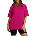thumbnail image 1 of ameIAEA Matching Sweat Sets for Women Casual Short Sleeve Tops Shorts 2 Piece Set Tracksuit, 1 of 5