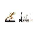 thumbnail image 1 of Estatua del corredor,Estatua de corredor,escultura de arte abstracto,figura,Estatua de ciervo alce,Estatua de jirafa de cerámica,decoración moderna para el hogar,Figuras de animales:, 1 of 8