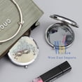 thumbnail image 2 of 12 Pcs Silver Masquerade Mask Compact Mirrors - Quinceanera/ Sweet 16/ Bridal Shower/ Birthday Favors for Guests GG090S/G, 2 of 4
