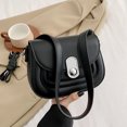 thumbnail image 1 of Adecuado para citas diarias. Mini bolso de hombro de cuero de PU, billetera móvil para mujer negra, 1 of 5