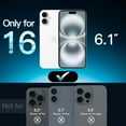 thumbnail image 2 of JETech Full Coverage Screen Protector for iPhone 16 6.1-Inch, Black Edge Tempered Glass Film with Easy Installation Tool, Case-Friendly, HD Clear, 3-Pack, 2 of 7