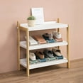 thumbnail image 4 of Organizador de ranuras para zapatos NQ azul ajustable ahorrador de espacio para niñas mujeres familia, 4 of 5