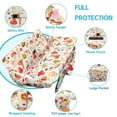 thumbnail image 3 of Shopping Cart Cover for Baby,2-in-1 Baby Cart Covers with Portable Cloth Bag Cart Seat Pad for Babies Grocery Cushion Cover Restaurant,Suitable for All Supermarkets and Restaurants, 3 of 6