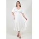 thumbnail image 1 of Vestido midi casual Roman Fashion /Tallas Extras, 4285 (Blanco) blanco 38, 1 of 6