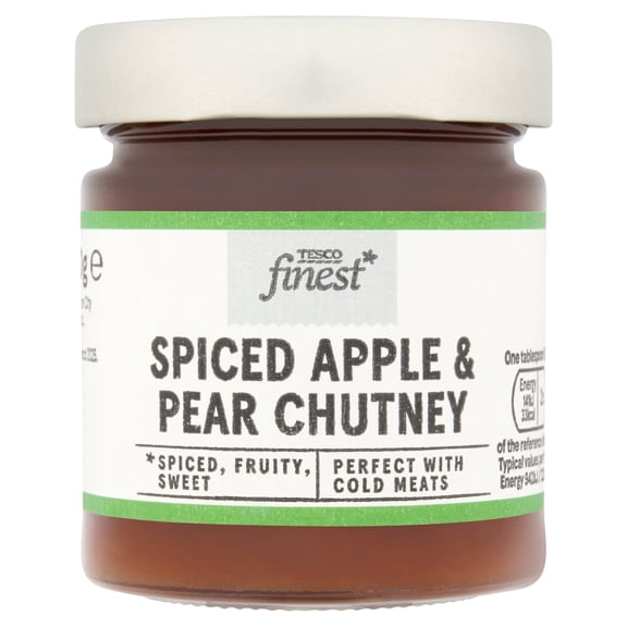 Tesco Finest Spiced Apple & Pear Chutney 220G, Imported from Britain